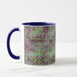 Modernes abstraktes Digitalmuster-Design 1233 Tasse