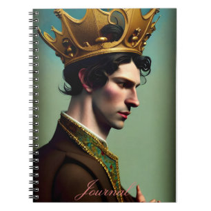 Modernes Abstraktes Fantasy Male Journal Notizblock