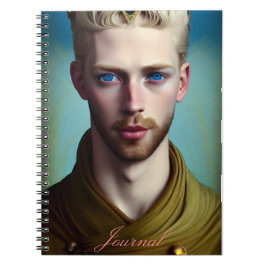 Modernes Abstraktes Fantasy Male Journal Notizblock