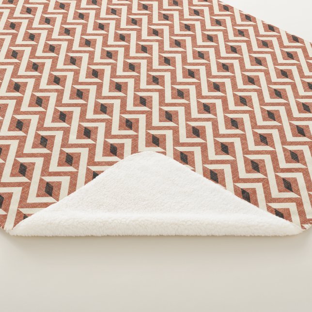 Modernes Abstraktes geometrisches 1 - Amaro, Panna Sherpadecke (3/4)