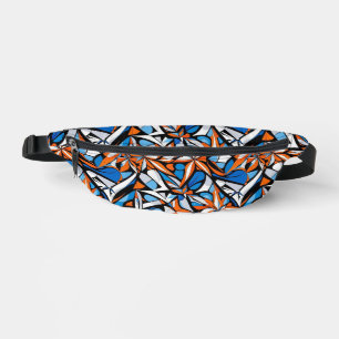 Modernes abstraktes geometrisches Digitalmuster 50 Bauchtasche