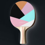Modernes abstraktes geometrisches Farbmuster Tischtennis Schläger<br><div class="desc">Farbige geometrische Kombination.</div>