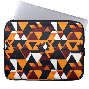 Modernes abstraktes geometrisches Muster 1-Laptop- Laptopschutzhülle