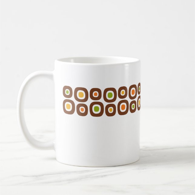 Modernes Abstraktes geometrisches Muster des Mitte Kaffeetasse (Links)