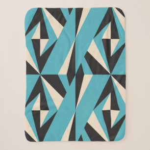Modernes abstraktes geometrisches nahtloses Muster Sherpadecke