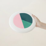 Modernes abstraktes geometrisches Pastellrosa und  Wham-O Frisbee<br><div class="desc">Farbvolle geometrische Kombination.</div>