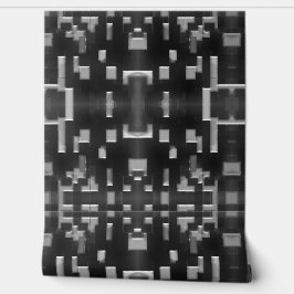 Modernes Abstraktes geometrisches Schwarz-Weiß-Des Tapete