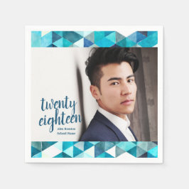 Modernes Abstraktes Graduiertenpapier Napkins Serviette