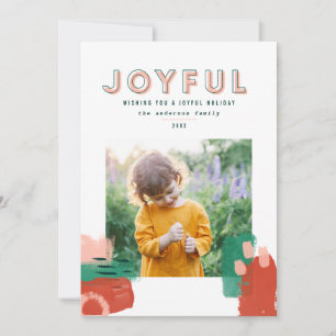 Modernes abstraktes grafisches Rot, Rosa + Grün Fo Ankündigung