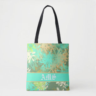 Modernes Abstraktes Green Leaf Muster Tasche