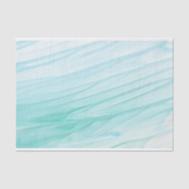 Modernes Abstraktes Green Ombre Wasserfarbmuster Seidenpapier