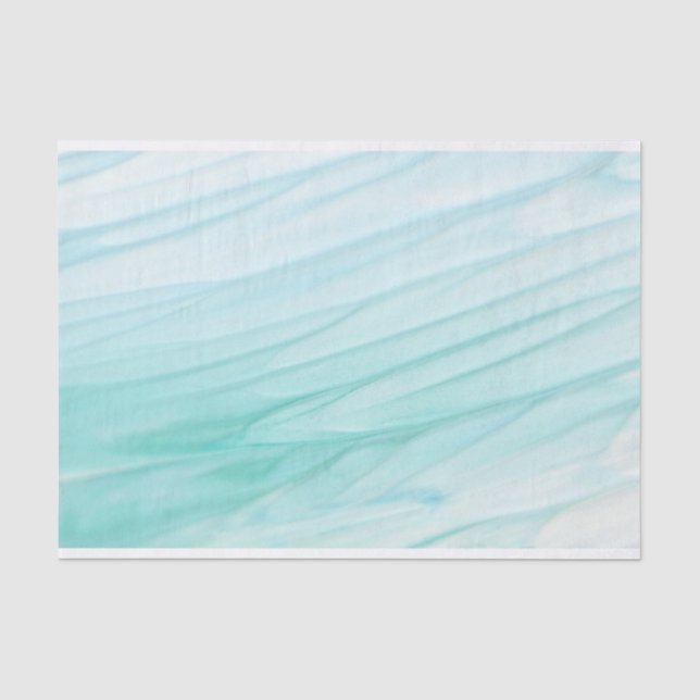 Modernes Abstraktes Green Ombre Wasserfarbmuster Seidenpapier (Vorderseite)