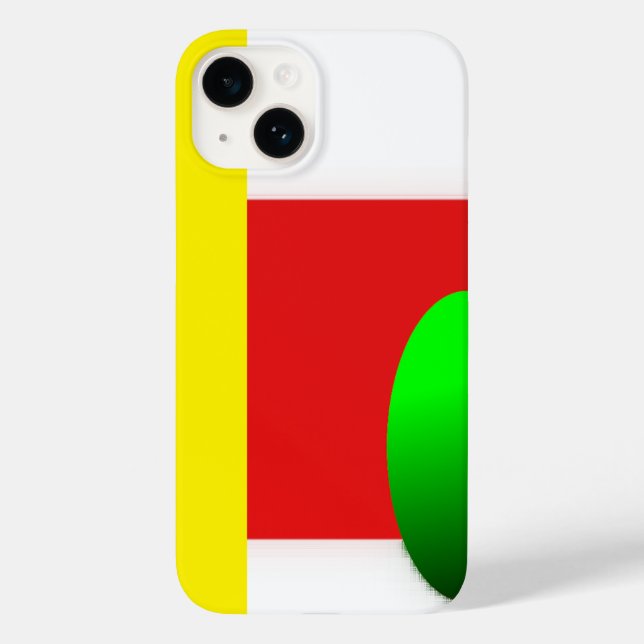 Modernes Abstraktes Halbkreis-Rechteck Case-Mate iPhone 14 Hülle (Rückseite)