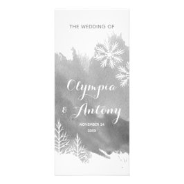 Modernes abstraktes Hochzeitsprogramm in Aquarellg Werbekarte