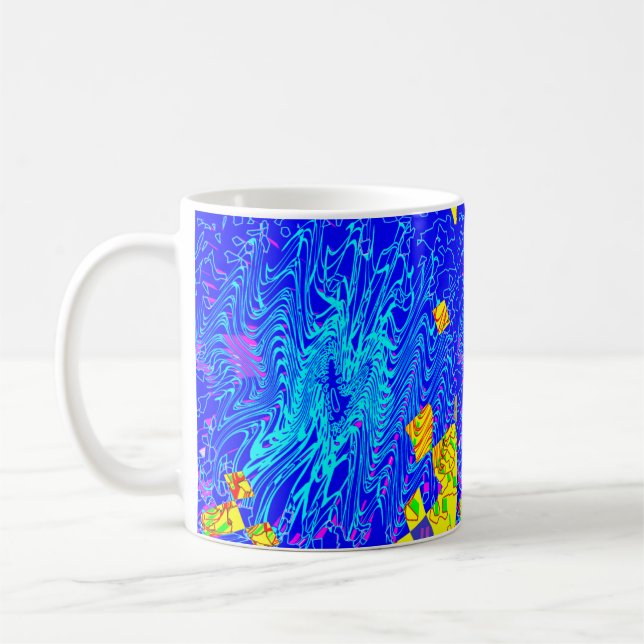 Modernes Abstraktes Kunstgemälde Kaffeetasse (Links)