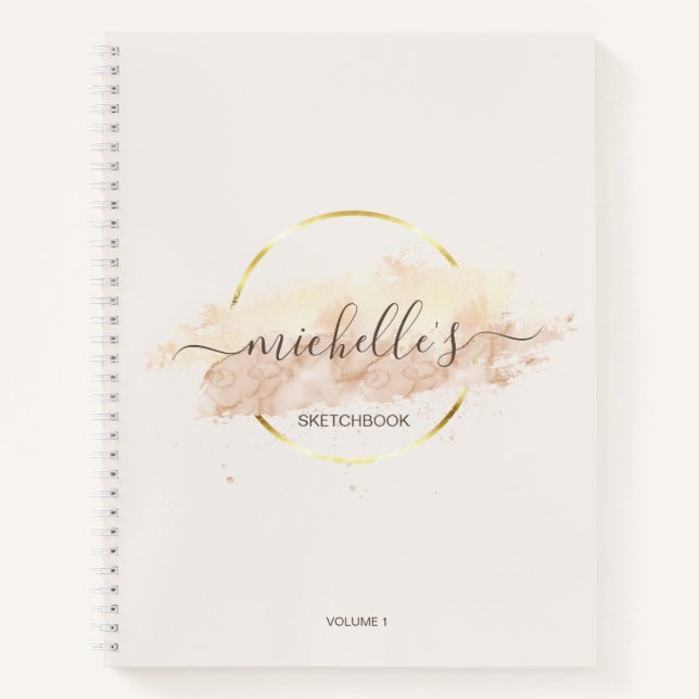 Modernes Abstraktes Kunstmuseum Notizbuch (Vorderseite)