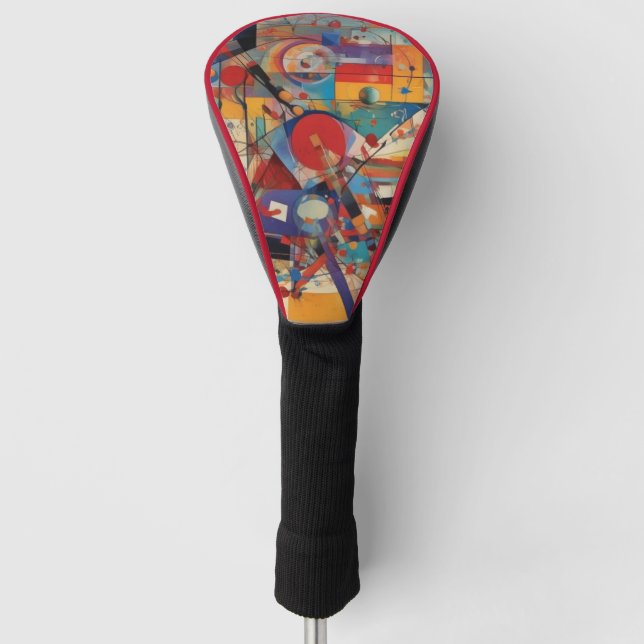 Modernes Abstraktes Kunstwerk Golf Headcover (Vorderseite)