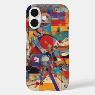 Modernes Abstraktes Kunstwerk iPhone 16 Hülle