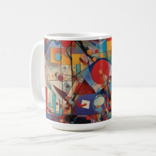 Modernes Abstraktes Kunstwerk Kaffeetasse