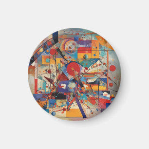 Modernes Abstraktes Kunstwerk Magnet