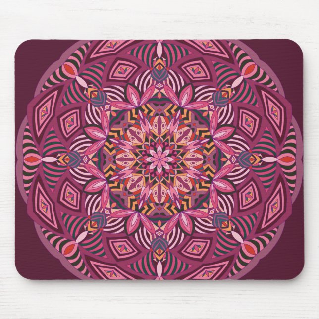 Modernes Abstraktes Mandala Mousepad (Vorne)