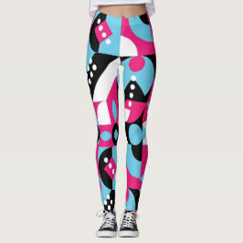 Modernes Abstraktes Masterpiece mit geometrischer  Leggings