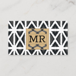 Modernes Abstraktes Monogramm Visitenkarte