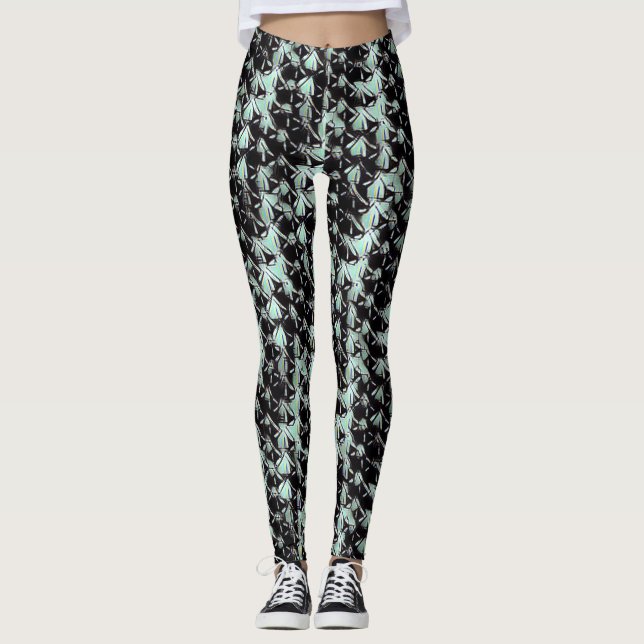 Modernes abstraktes Muster 1187 - Leggings (Vorderseite)