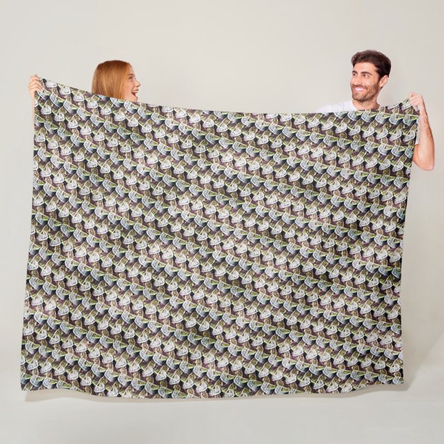 Modernes abstraktes Muster 1213 - Fleece Blanket (Beispiel)