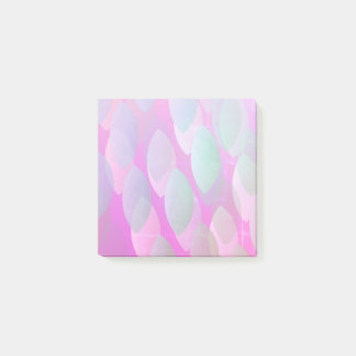 Modernes Abstraktes Muster | Magenta Lila Pink Aqu Post-it Klebezettel