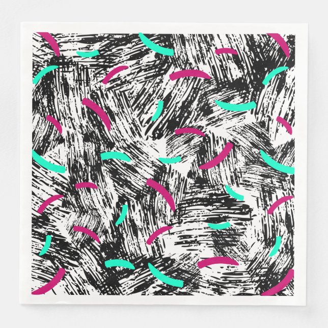 Modernes Abstraktes Muster. Serviette (Vorderseite)