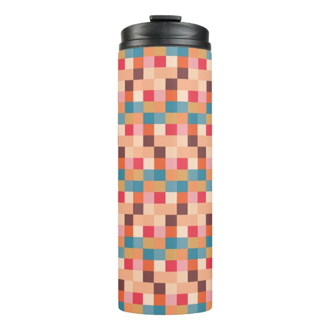 Modernes Abstraktes Muster Thermosbecher (Vorderseite)