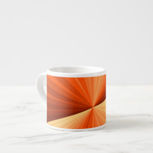 Modernes Abstraktes Orange Red Vanilla Graphic Fra Espressotasse