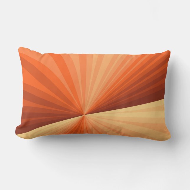 Modernes Abstraktes Orange Red Vanilla Graphic Fra Kissen Für Draußen (Vorderseite)