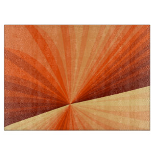 Modernes Abstraktes Orange Red Vanilla Graphic Fra Schneidebrett