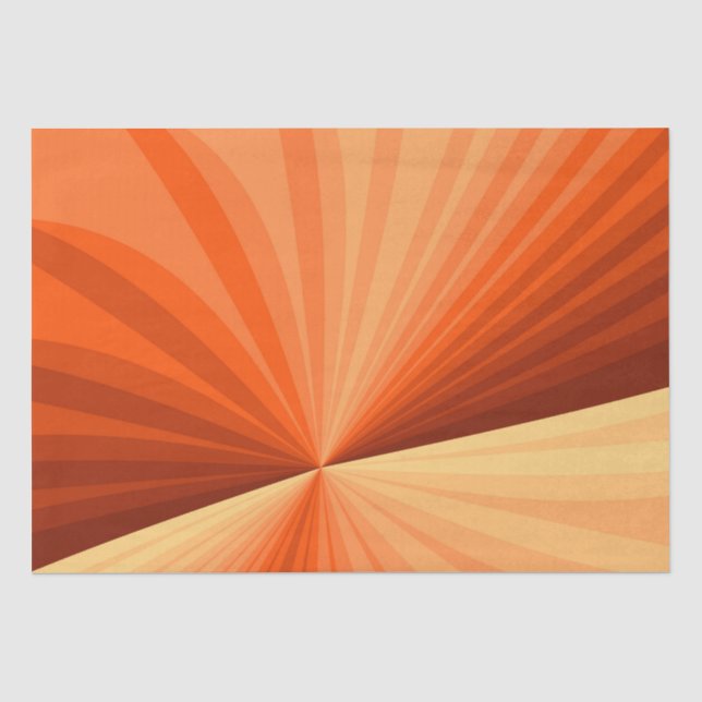 Modernes Abstraktes Orange Red Vanilla Graphic Fra Seidenpapier (Vorderseite)