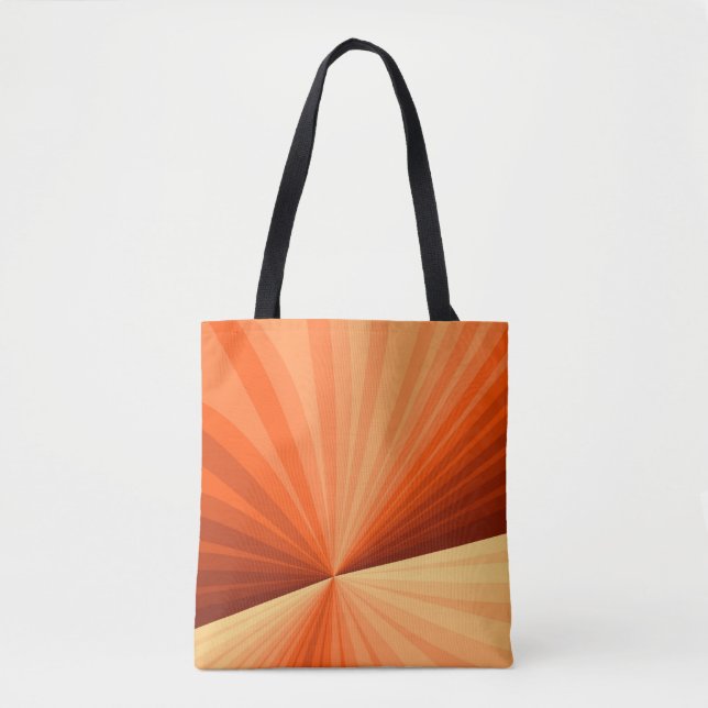 Modernes Abstraktes Orange Red Vanilla Graphic Fra Tasche (Vorderseite)