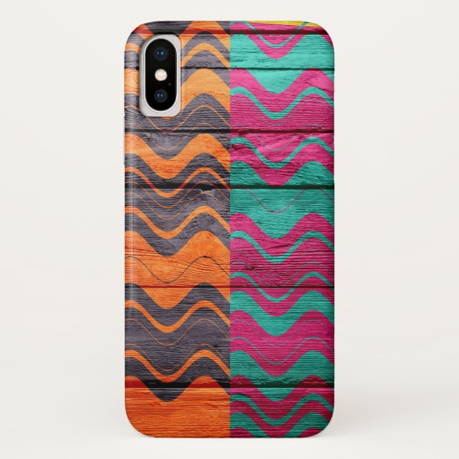 Modernes Abstraktes Pastelholz Case-Mate iPhone Hülle (Rückseite)