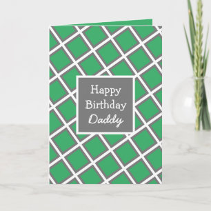 Modernes Abstraktes Personalisiert Happy Birthday Karte