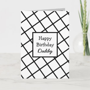 Modernes Abstraktes Personalisiert Happy Birthday Karte