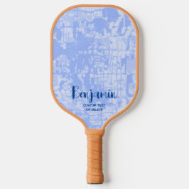 Modernes Abstraktes Personalisiertes Namenspattel  Pickleball Schläger