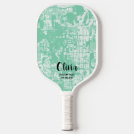 Modernes Abstraktes Personalisiertes Namenspattel  Pickleball Schläger