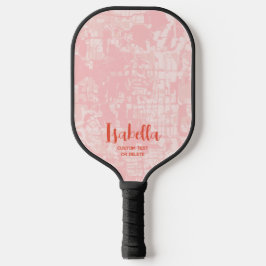 Modernes Abstraktes Personalisiertes Namenspattel  Pickleball Schläger