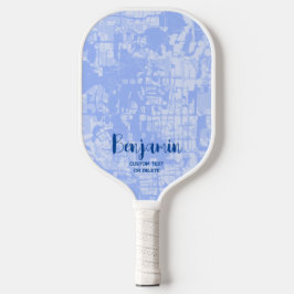 Modernes Abstraktes Personalisiertes Namenspattel  Pickleball Schläger