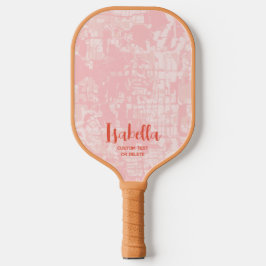 Modernes Abstraktes Personalisiertes Namenspattel  Pickleball Schläger