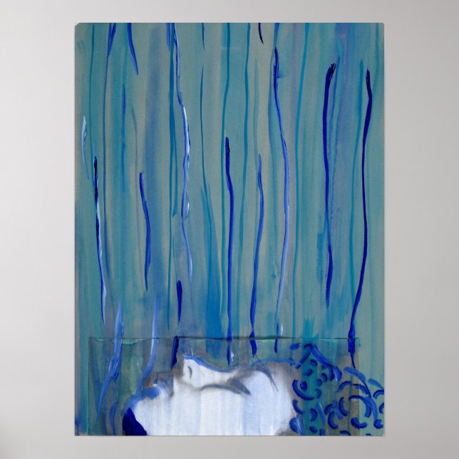 Modernes Abstraktes Portrait Poster (Vorne)