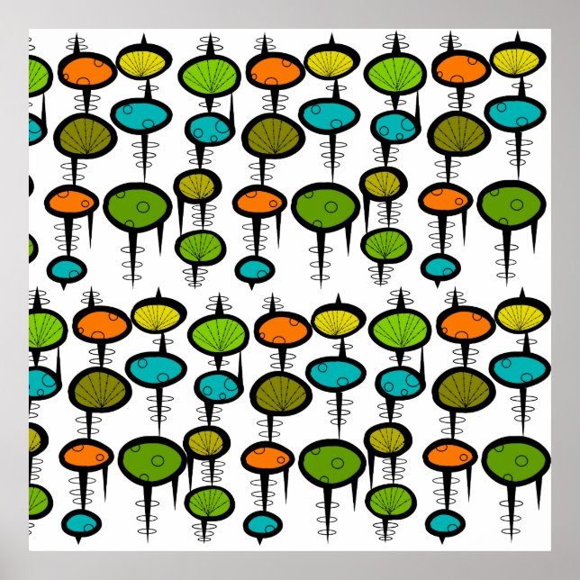 Modernes Abstraktes Poster #44 aus dem Mittelalter (Vorne)