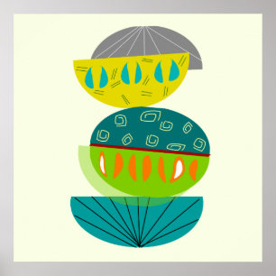 Modernes Abstraktes Poster #55 aus dem Mittelalter