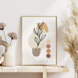 Modernes Abstraktes Poster, zeitgenössisch, elegan Poster