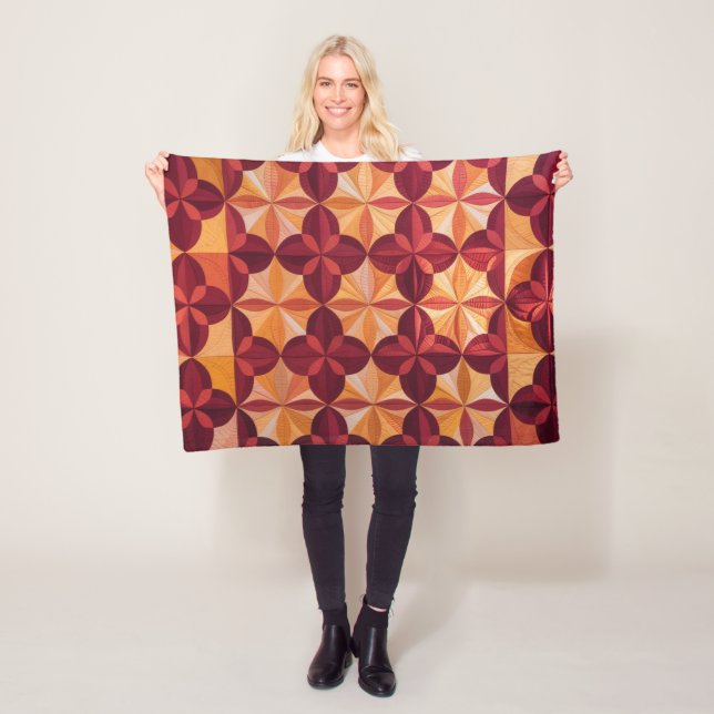 Modernes Abstraktes Quilt, Fleece Blanket-Verriege (Beispiel)